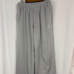 Adidas Gray ClimaWarm Fleece Lined Athletic Pants Men's Small Pockets